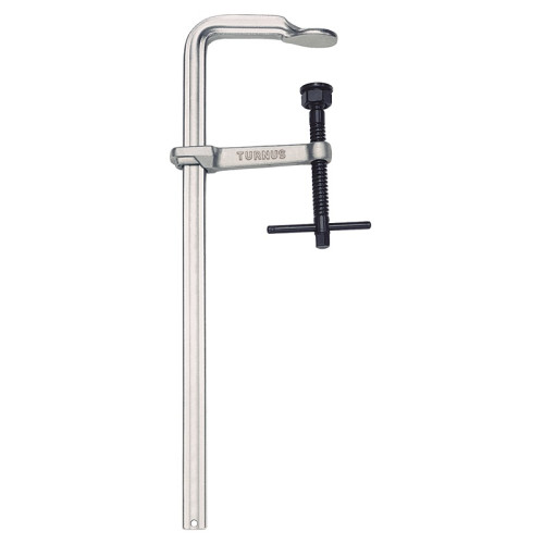 KUK-475K0800-140 Тяжёлая цельнометаллическая слесарная струбцина VIRIDIS, с Т-образной рукояткой KUKKO
