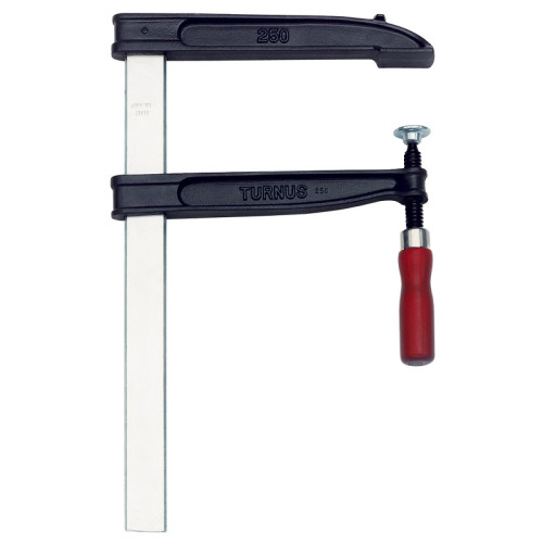 KUK-507-060 Струбцина из ковкого чугуна, с большим вылетом, с деревянной рукояткой KUKKO