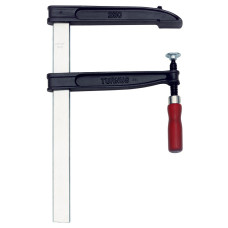 KUK-507-080 Струбцина из ковкого чугуна, с большим вылетом, с деревянной рукояткой KUKKO